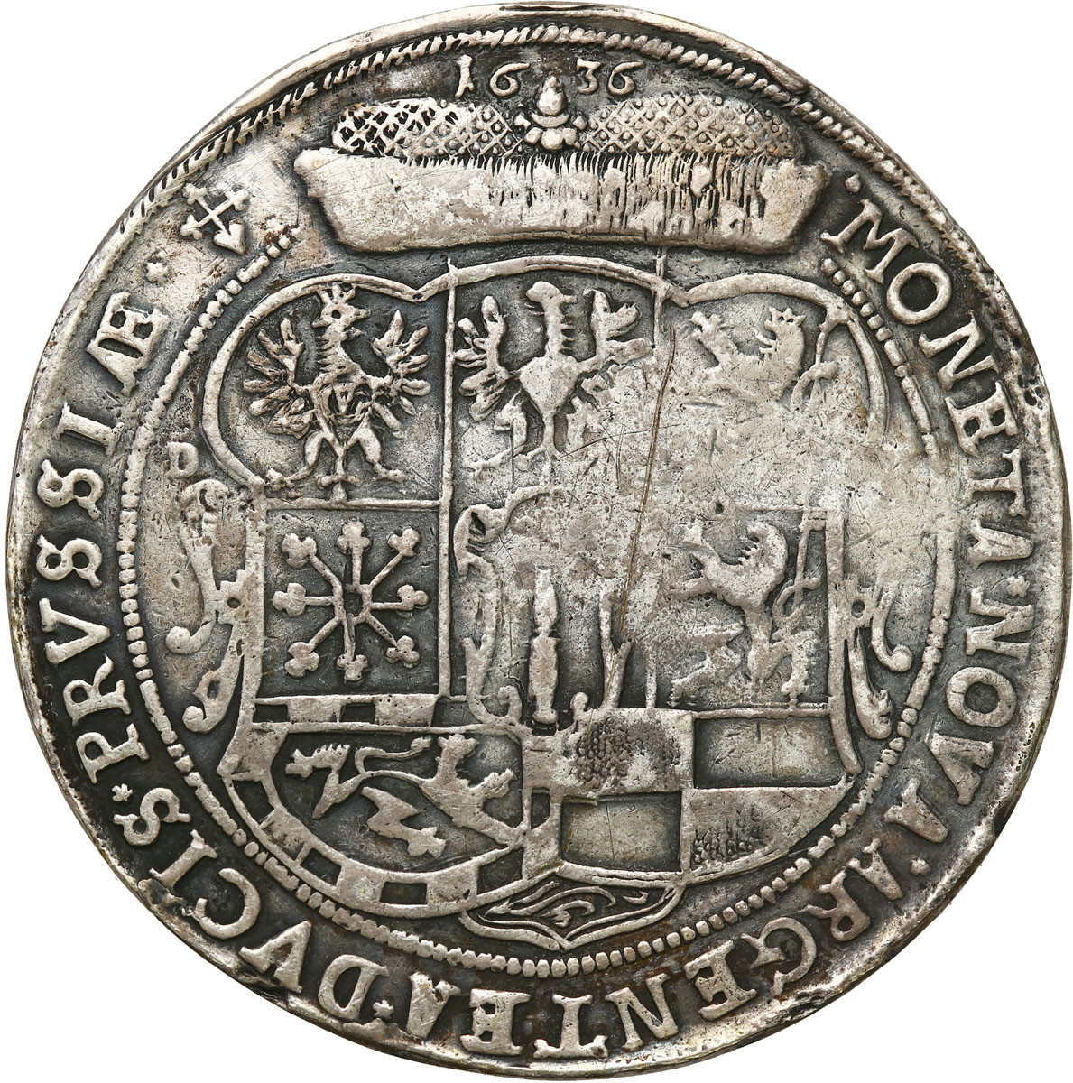 Prusy Książęce, Jerzy Wilhelm (1619-1640).  Talar 1636, Królewiec